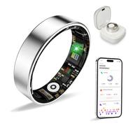 Smart Ring Health Tracker per donne e uomini, monitoraggio della salute dell'esercizio del sonno, monitoraggio giornaliero, compatibile con iOS/Android, impermeabile IP68, nessun abbonamento richiesto