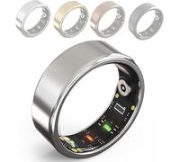 Smart Ring, Smart Ring Health Tracker per Uomini E Donne, Monitoraggio della Frequenza Cardiaca E della Temperatura, Monitoraggio del Sonno, Movimento E Recupero, Resistente all'Acqua F, Grey, 9