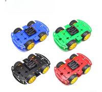 Smart Robot Kit telaio auto con encoder motori per Arduino Electronics Project acrilico piattaforma a doppio strato versione verde parti complete (verde)