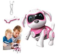 Smart Robot Puppy - Animale Robotico con controllo dei gesti 9,06 x 7,09 x 3,94 pollici, compagno educativo con ricarica USB | occhi LED espressivi, spegnimento automatico, camminare, ballare, regalo