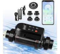 Smart Salt Chlorinator, Salt Chlorine Generator, Salt Water Chlorination System for Swimming Pools, Built-in Wi-Fi & App Remote Control, Salt Water Pool Chlorinator with Smart Digital Panel 20g/h