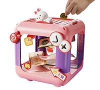 Smart Savings Vault, contenitore protettivo per deposito, ingresso codificato con aspirazione automatica, tesoreria, design quadrato portatile con effetto sonoro, per le vacanze dei bambini