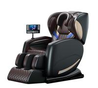 Smart Sedia Da Massaggio A Gravità Zero, programmi Multipli Di Massaggio Reclinabili Sedia Morbida Uso Domestico Touch Screen Per Il Tempo Libero Anziano Migliora La Qualità Della Vita(Bruin)