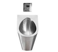 Smart Sensor 304 - Orinatoio da parete in acciaio inox ad alta efficienza, a induzione, design a prova di spruzzi, per uso commerciale in centri commerciali, hotel e bagni pubblici (argento)