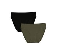 Smart & Sexy Intimo da Donna in Stile Bikini, Olive Night/Black Hue, S