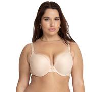 Smart & Sexy Maximum Cleavage Underwire Push Up Bra, Available in Single And 2 Packs Reggiseno, Trasparente, in The Buff con Ali di Pizzo, 6C Donna
