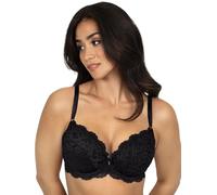 Smart & Sexy Reggiseno Push-up da Donna in Pizzo, Nero, 5B