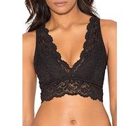 Smart & Sexy Signature Lace Deep V Neck Wireless for Women with Support, Bralettes And Bralette Pack Reggiseno, tonalità Nera/Bianco, M Donna