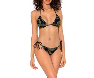 Smart & Sexy String Bikini Set, Moderno Mimetico, S Donna