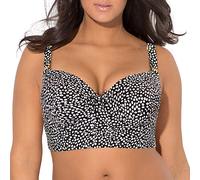 Smart & Sexy Swimwear Lightly Lined Underwire Bikini Top Costume da Bagno, Fresh Water Pearl Print, 5F Donna