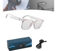 Smart Simultaneous Interpretation Glasses And Headphones, 3 In 1 Language Translator Earbuds, Ai Translator Glasses Supports 144 Languages, Business, And Studying (White)