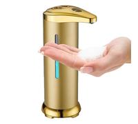 Smart Soap Dispenser - Acciaio inossidabile 20 x 10,8 x 7,35 cm | Dispenser automatico touchless | Battery Operated Liquid Soap Pump for Kitchen Bathroom Sink Hands Free Hygienic for Home Office Use