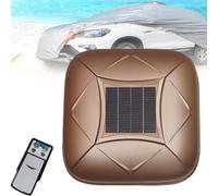 Smart Solar Car Cover with Remote Control & Anti-Theft Alarm | 10s Quick Open, Waterproof & Sunproof Full Exterior Cover - Fits Sedans, SUVs & MPVs(Gold,2XXL)