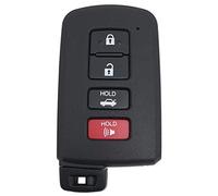 Smart Sostituzione Portachiavi Caso Della Copertura Fit per 2019 2018 2017 Toyota Highlander Avalon Camry Corolla RAV4 Key Shell (nero)