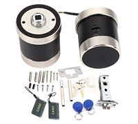 Smart Sphere Silver Digital Door Lock, Bluetooth APP Card Reader Password Key Lock, High Security Zinc Alloy Smart Lock for Home Office Apartment with 300000 Unlocks Lifetime