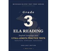 Smart Stars Michigan M-STEP Grade 3 English Language Arts: 5 Practice Tests with Detailed Answer Explanations