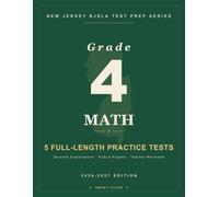 Smart Stars NJSLA New Jersey Grade 4 Math: 5 Practice Tests with Detailed Answer Explanations