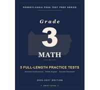Smart Stars Pennsylvania PSSA Grade 3 Math: 5 Practice Tests with Detailed Answer Explanations