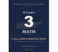 Smart Stars TCAP Tennessee Grade 3 Math: 5 Practice Tests with Detailed Answer Explanations