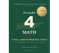 Smart Stars Tennessee TCAP Grade 4 Math: 5 Practice Tests with Detailed Answer Explanations
