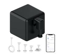 Smart Switch Button Pusher: Bluetooth Fingerbot Plus con toolkit per tutti gli interruttori, controllo app Tuya, Tuya Bluetooth Hub Aggiungi per renderlo compatibile con Alexa, Google Home (nero)