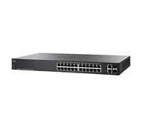 Smart switch Cisco SG220-26P con 26 porte Gigabit Ethernet (GbE) con 2 porte Gigabit Ethernet combinate mini-GBIC SFP, PoE di 180 W, protezione limitata a vita (SG220-26P-K9-EU)
