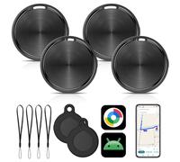Smart Tag per Android Tracker (SOLO Android) - Localizzatore per Chiavi compatibile con Google Find Hub Device | Key Finder per Chiavi, Bagagli, Valigie, Portafogli e Borse 4 Pack