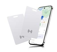Smart Tag sottile Wallet Tracker Card per Android Google Find My Compatibile | IP68 impermeabile Bluetooth Tracker con ricarica wireless | Wallet Finder per passaporto, borsa e bagaglio da viaggio (2