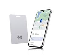 Smart Tag sottile Wallet Tracker Card per Android - Google Find My Compatibile | IP68 impermeabile Bluetooth Tracker con ricarica wireless | Wallet Finder per passaporto, borsa e bagaglio da viaggio