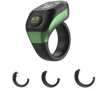 Smart Tasbih - Contatore con vibrazione per Zikr, contatore digitale di preghiere per display oled, 18 mm (verde)