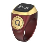 Smart Tasbih Zikr Ring, sveglia digitale azan musulmani, contatore Tasbih Smart Ring - digitale elettronico Tasbeeh contatore con vibrazione promemoria