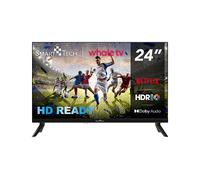 SMART TECH 24HN01VC Smart TV 24" 1366x768 HDR10 60 Hz 1010 3 porte HDMI 2 compatibile con assistente vocale TV LED, SMART TV, 24 ", HD, Nero
