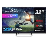 Smart Tech Smart TV 32 Pollici HD Ready Display LED Sistema Vidaa DVBT2/C/S2 Classe E Wi-Fi colore Nero - 32HV02V