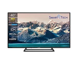 SMART TECH 40FN10T3 - Smart TV da 40 Pollici, DVB-T2, H.264, D-LED, Nero, HDMI