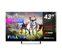 Smart Tech 43FV02V - Televisore 43" Smart TV VIDAA con risoluzione Full HD, 3X HDMI, 2X USB
