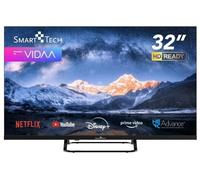 Smart Tech Smart TV 32 Pollici HD Ready Display LED Sistema Vidaa DVBT2/C/S2 Classe E Wi-Fi colore Nero - 32HV02V