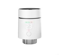 Smart Termostato Valvola per Zigbee 3.0 e Smart Home Systems - ABS Controllo della temperatura Attuatore Radiatore, 8,4 x 5,4 x 5,4 cm, Bianco
