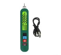 Smart Tester di tensione S4 con display LCD, funzione NCV per 12-300 V AC, rilevamento zero e conduttore, luce posteriore, torcia, verde (B)
