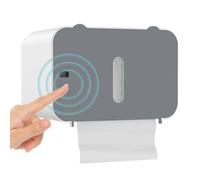 Smart Tissue Box Holder, Waterproof Sensor Dispenser With Lid, USB Rechargeable Tissue Storage For Bathroom, Bedroom, Home, Modern Toilet Seat Cover Organizer, 5.5inches