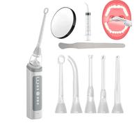 Smart Tonsil Stone Remover Vacuum Electronic, regolabile 3 intensità di aspirazione, siringa di risciacquo e specchio per una soluzione completa di igiene orale