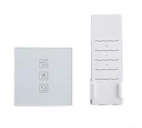 Smart Touch Controller per alzacristalli elettrici, ricevitore a 2 canali DC24 V con telecomando, ingresso AC100-240 V, telaio a parete 86 in vetro temperato (96 W)