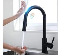 Smart Touch Pull Down Rubinetto Della Cucina Spazzolato Oro Induzione Miscelatore Acqua Calda e Fredda Finitura Di Alta Qualità Facile Installazione Design Moderno Elegante Cucina Aggiornamento