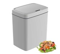 Smart Touchless Trash Bin 15L, Cestino Automatico Con Sensore Intelligente, Diametro Maggiorato Da 23cm E Lunga Durata Della Batteria, Cestino Con Sensore Di Movimento, Per Bagn white Battery version