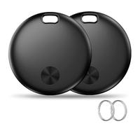 Smart Tracker Tag, Cercachiavi Compatibile con Apple Dov'è? APP (Solo iOS), Localizzatore per Bagagli/Borse/Portafogli, Impermeabile IP67, Batteria Sostituibile (weTag mini) - 2 Pezzi