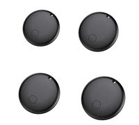 Smart Tracker Tags-4 Pack 120dB Sound Tracker Bluetooth Tracker per Apple La mia ricerca (solo iOS) (nero)