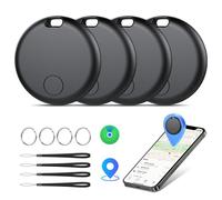 Smart Tracker Tags 4 Pezzi, Funziona con Apple Dov'è (Solo iOS), Localizzatore Bluetooth Trova Oggetti 365 Giorni, Batteria Sostituibile, Impermeabile IP67, Chiavi/Portafoglio/Bagagli/Valigie
