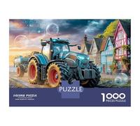 Smart Tractor Tech Puzzle da 1000 pezzi con scena agricola futuristica puzzle impegnativi giochi di attività familiari divertenti, gioco del cervello 100% cartone riciclato per adulti 70 x 50 cm/1000