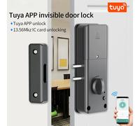 Smart Tuya App IC card Lock per porta in legno Bluetooth Lock serratura elettronica senza trapano installazione nascosta per interni 13.56Mhz