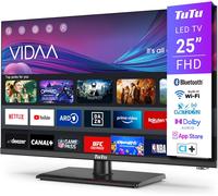 Smart TV 25 Pollici (64 Cm) Televisori Full HD 1080P Triplo Tuner App Store Wifi