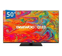 Daewoo 50DM65QV - QLED Smart TV 50 pollici 4K HDR, Dolby Vision & Dolby Atmos, compatibile con Alexa, base centrale, design senza cornice